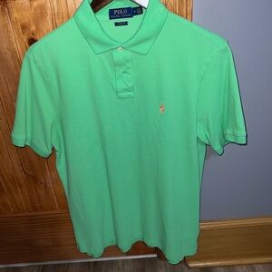 Polo by Ralph Lauren Men's Green Polo Shirt